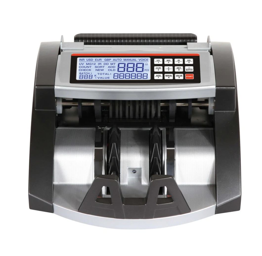 Al-6000 Euro Money Counting Machine Cash Currency Banknote Bill Counter Cash
