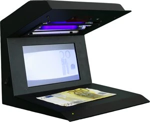 Desktop UV IR Detection Huge LCD Display Banknote Counterfeit Currency Money Detector