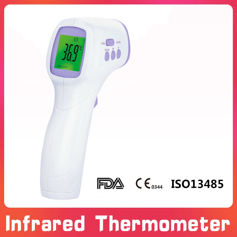 CE (MDR) FDA Approved Medical Non-Contact Three Back Light Forhead Infrared Thermometer