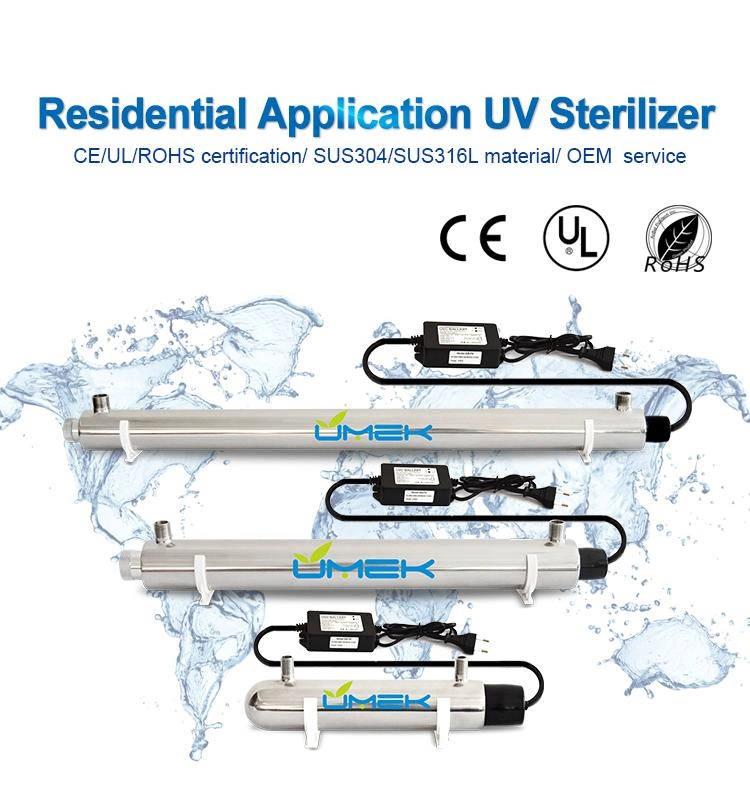 Hot Sales 55W 220V 110V Whole House Commercial Refilling Drinking Water Filter Purifier System Ultraviolet Sterilization Lamp Water Treatment UV Sterilizer