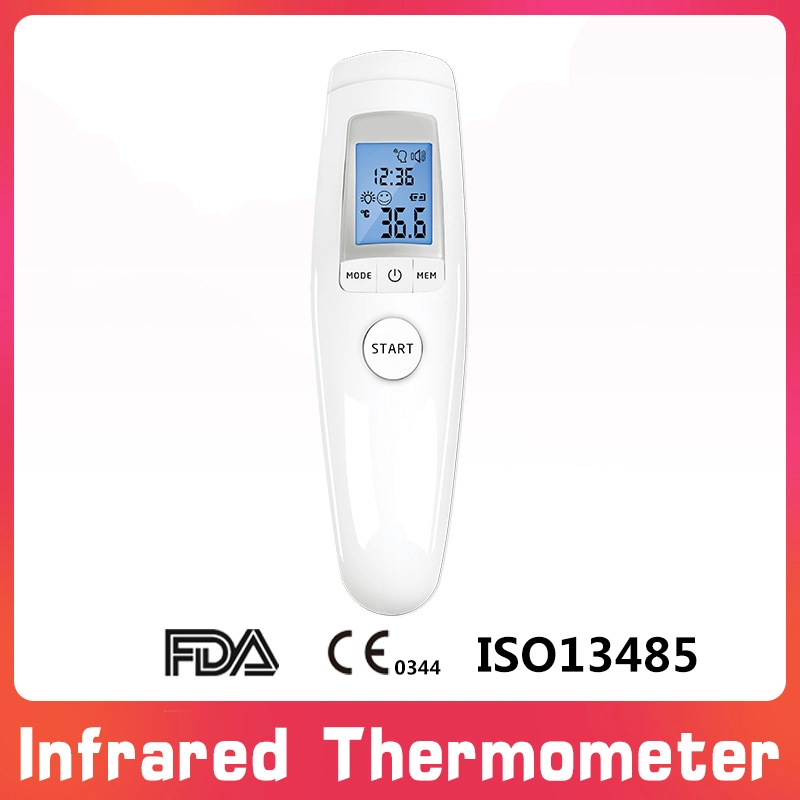 OEM Custom Factory CE (MDR) &amp; FDA Approved Medical Non-Contact Infrared Thermometer
