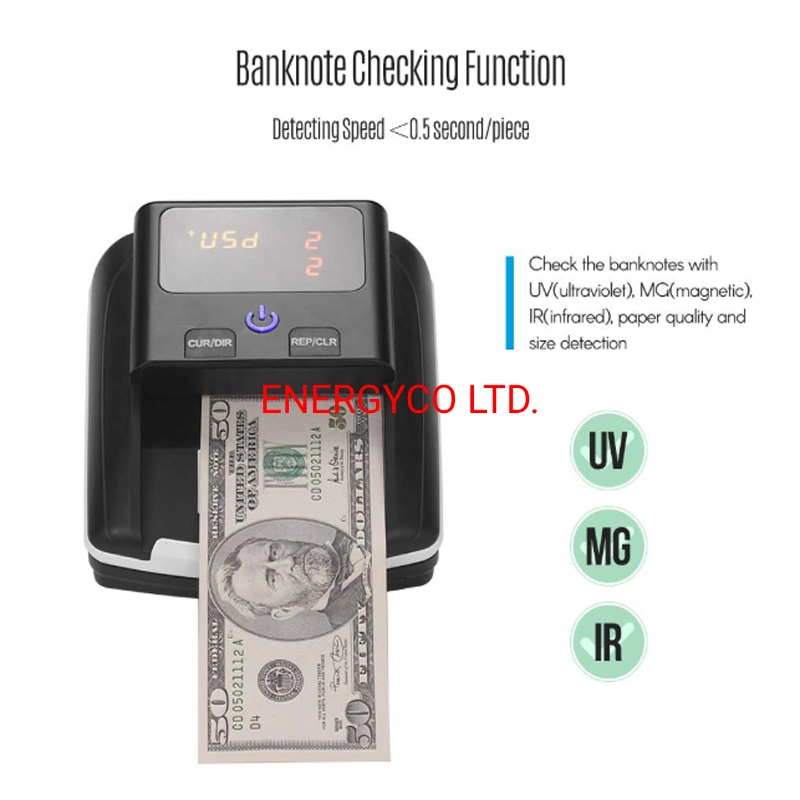 Mini Money Detector Portable Money Counter Counterfeit Detector