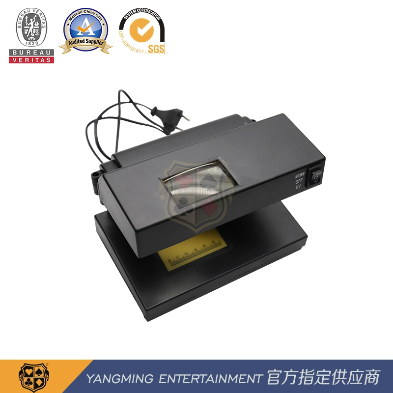 Simple Black Desktop UV Anti-Counterfeiting Chip Banknote Authenticity Purple Light Ym-CE02
