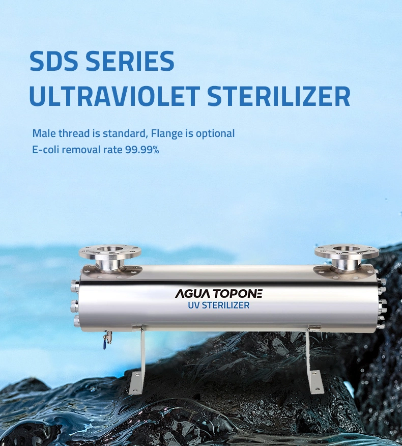 Agua Topone 165W 36gpm Ozone Free 254nm Pool UV Sterilizer with Alarm